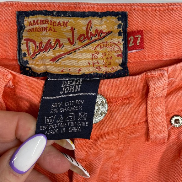 Vintage Dear John Coral Reef Skinny Jeans 27 - Picture 3 of 6